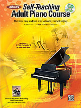 Alfred's Self Teaching Adult Piano Course piano sheet music cover